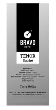 Café Bravo - Tenor - Drip - 20 Sachês