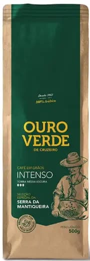 Café Ouro Verde - Gourmet Intenso Pouch - Grãos - 500g